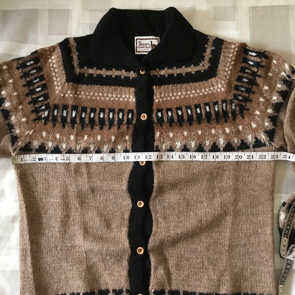 NWOT Alpaca Connection Button Up Cardigan Sweater Fair Isles. - Picture 3 of 6